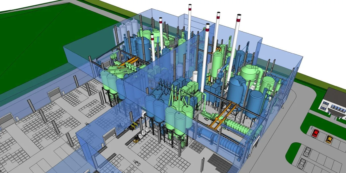 Fabrikplanung-Prozessplanung-Anlagen-Blaehglasgranulat